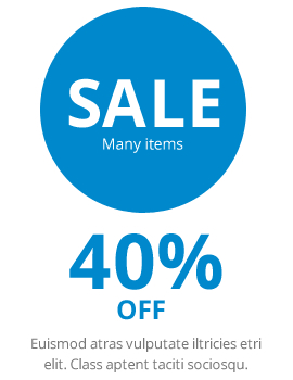 sale on many items