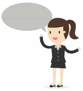 Lady Speech Bubble