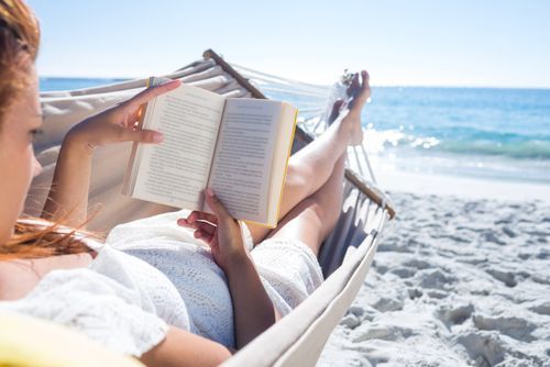 Relaxing on the beach