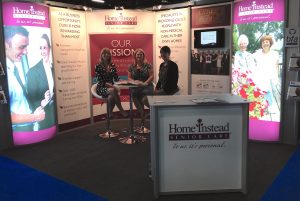 Home Instead Senior Care show stand