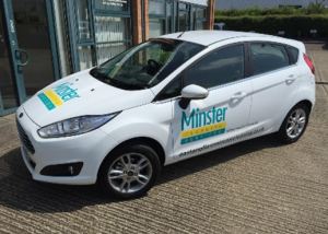 Minster Cleaning Services branded car