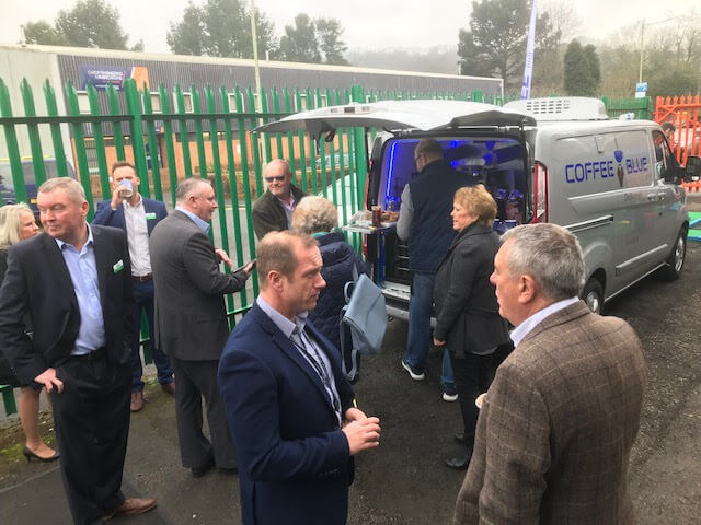 Businessmen waiting for a coffee