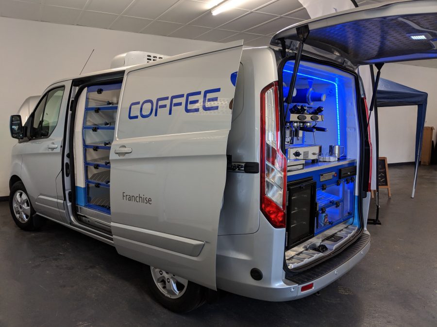 Close up of coffee van back