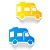 Blue Bullet Point Van